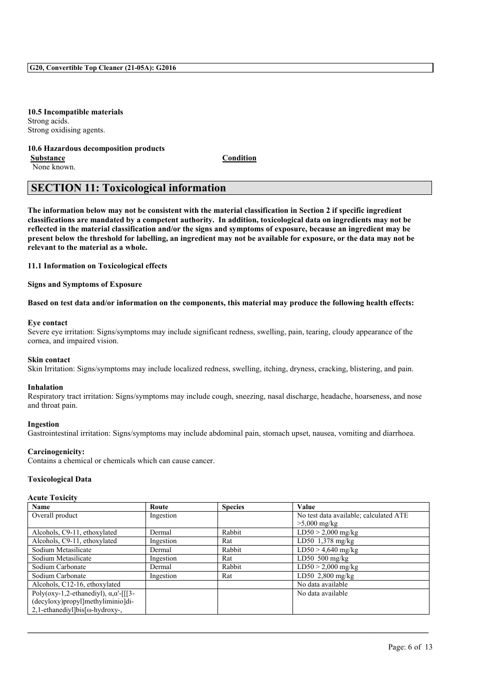MEGUIAR'S G20 User Manual | Page 6 / 13
