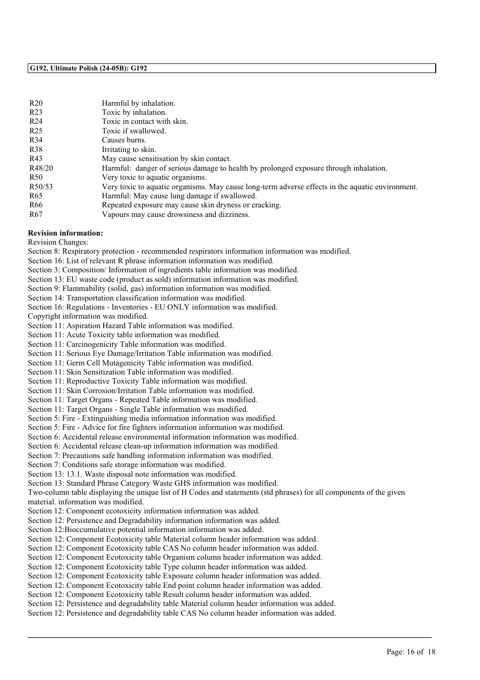 MEGUIAR'S G192 User Manual | Page 16 / 18
