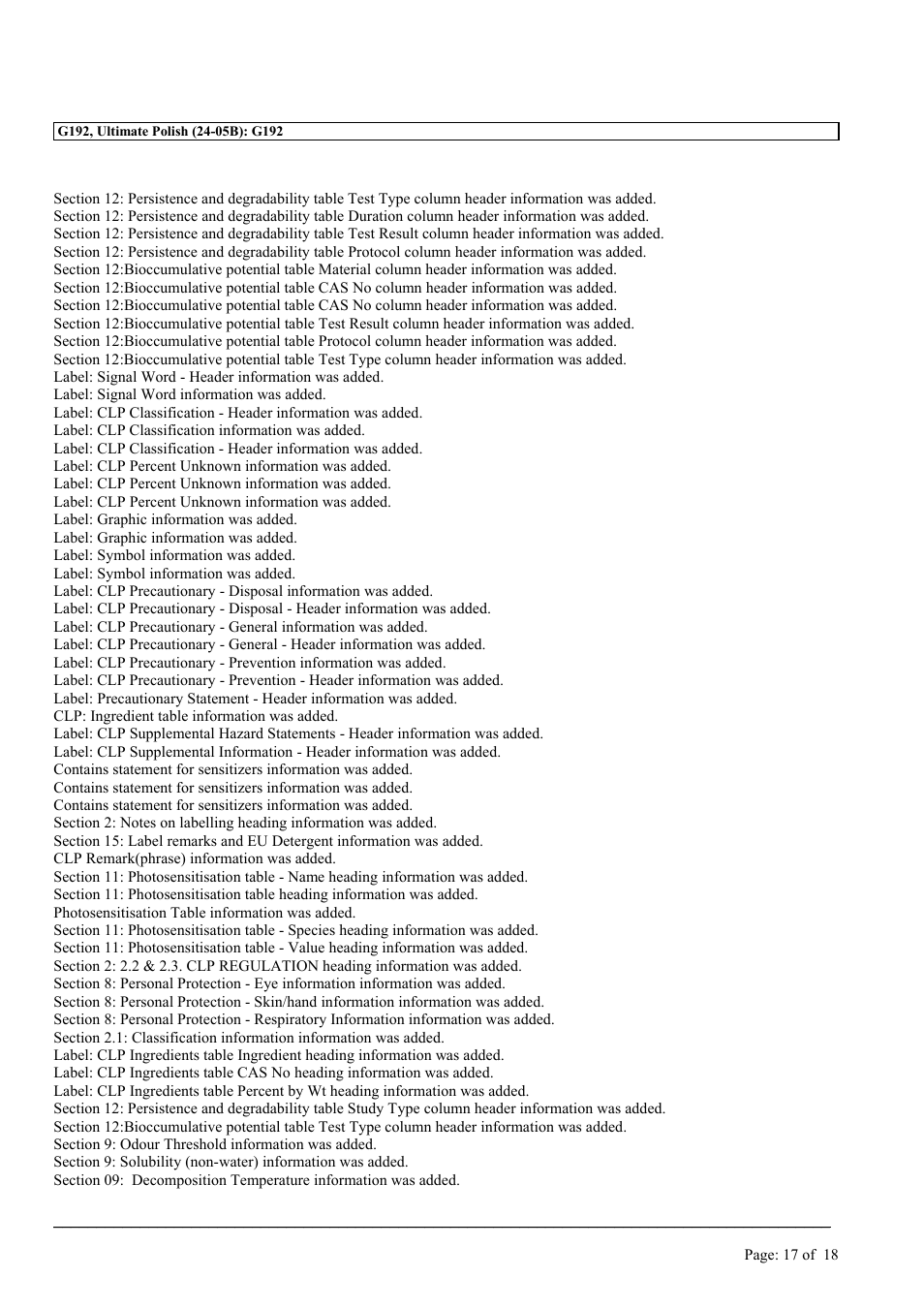 MEGUIAR'S G192 User Manual | Page 17 / 18