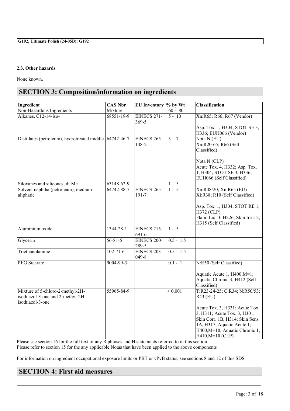 MEGUIAR'S G192 User Manual | Page 3 / 18