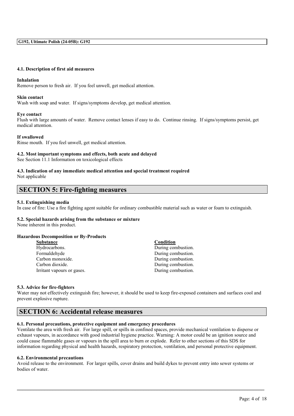 MEGUIAR'S G192 User Manual | Page 4 / 18