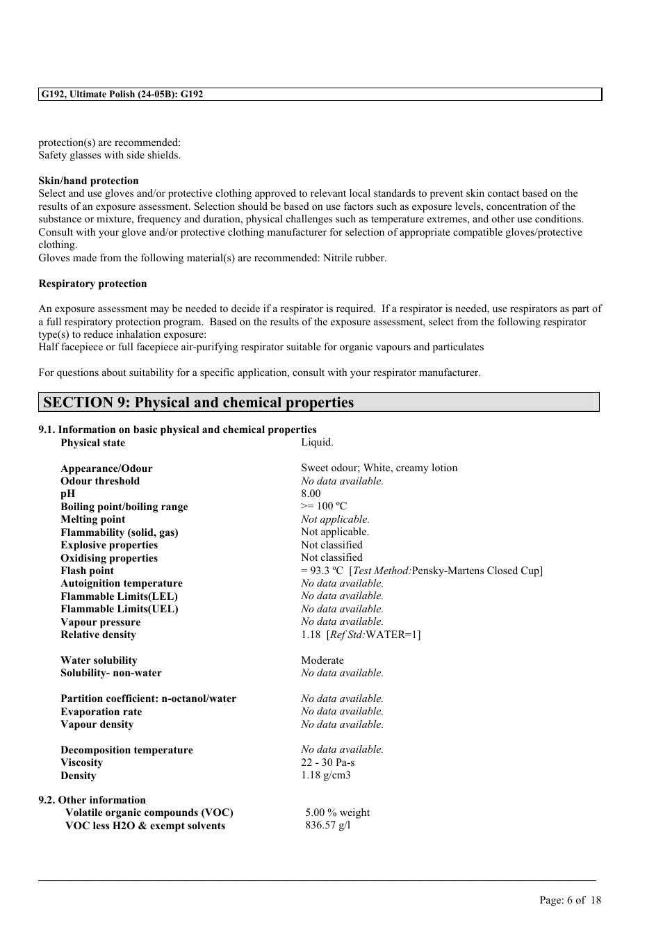 MEGUIAR'S G192 User Manual | Page 6 / 18