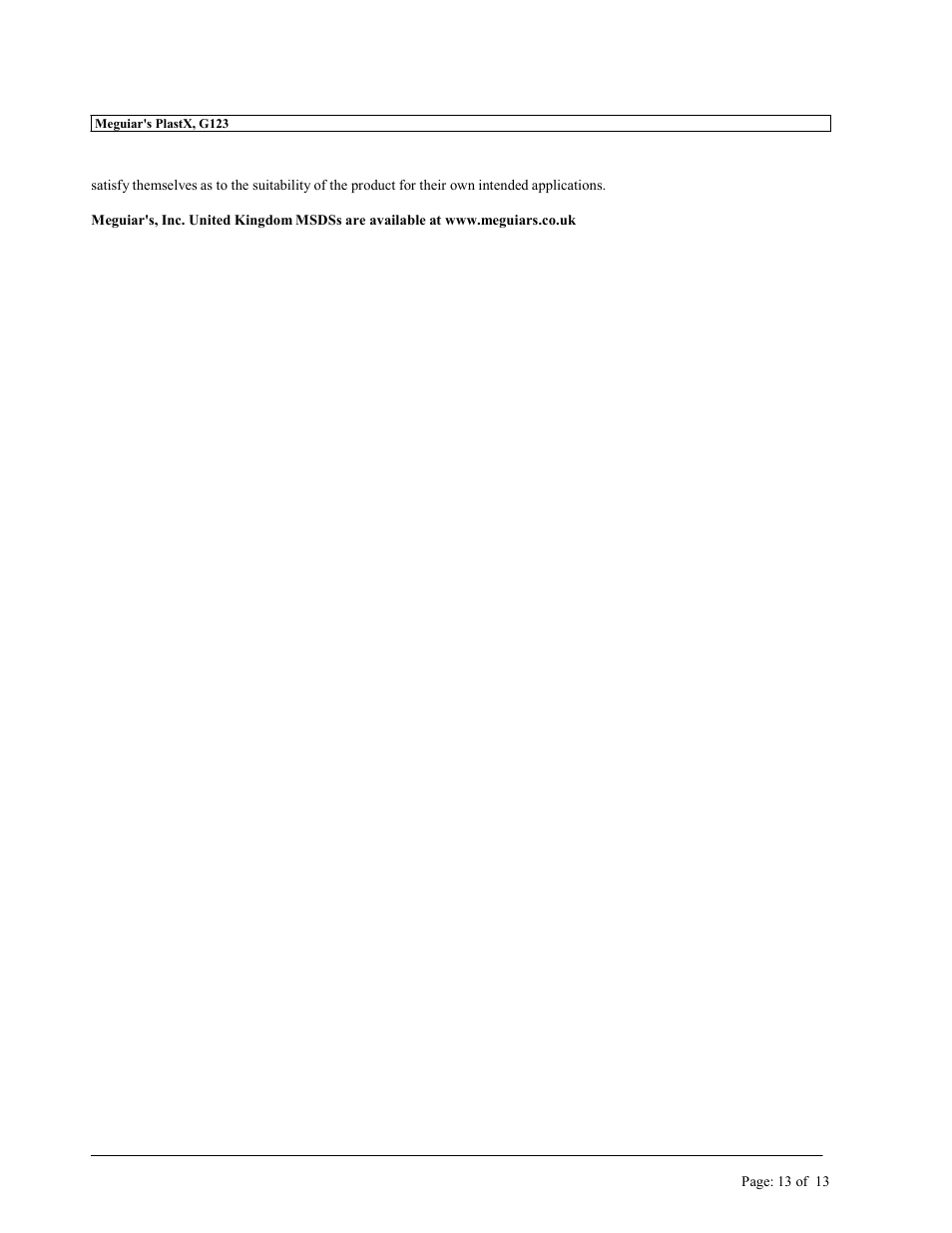 MEGUIAR'S G1900 User Manual | Page 15 / 27