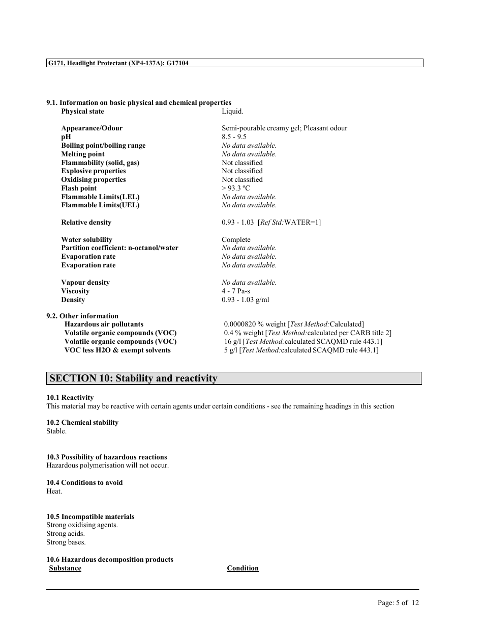 MEGUIAR'S G1900 User Manual | Page 20 / 27