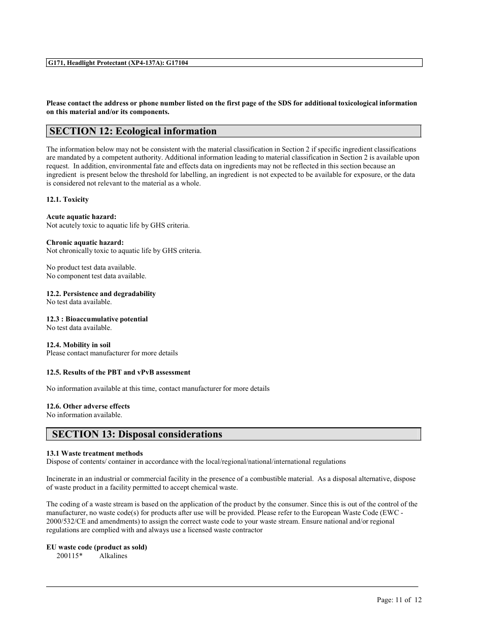 MEGUIAR'S G1900 User Manual | Page 26 / 27