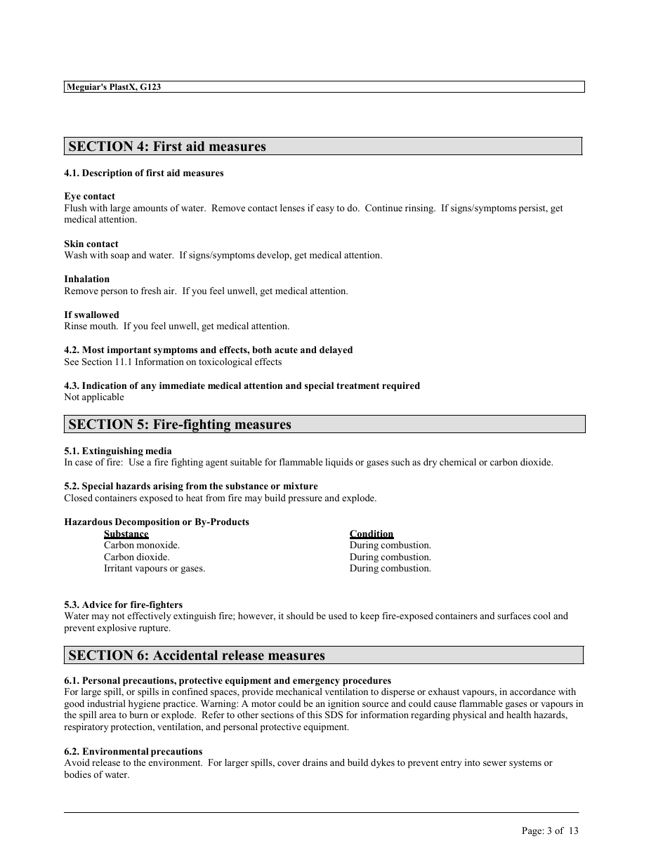 MEGUIAR'S G1900 User Manual | Page 5 / 27