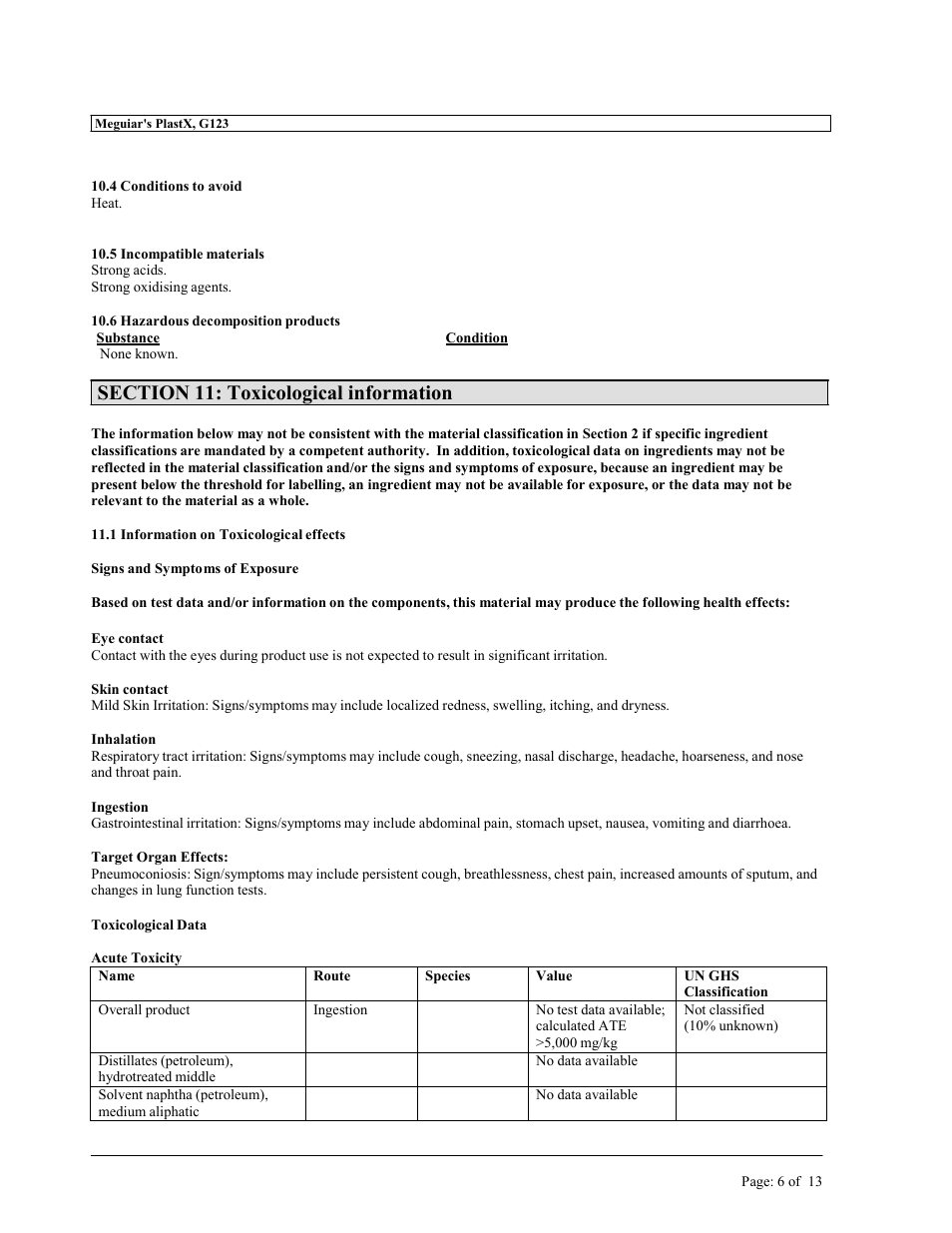 MEGUIAR'S G1900 User Manual | Page 8 / 27