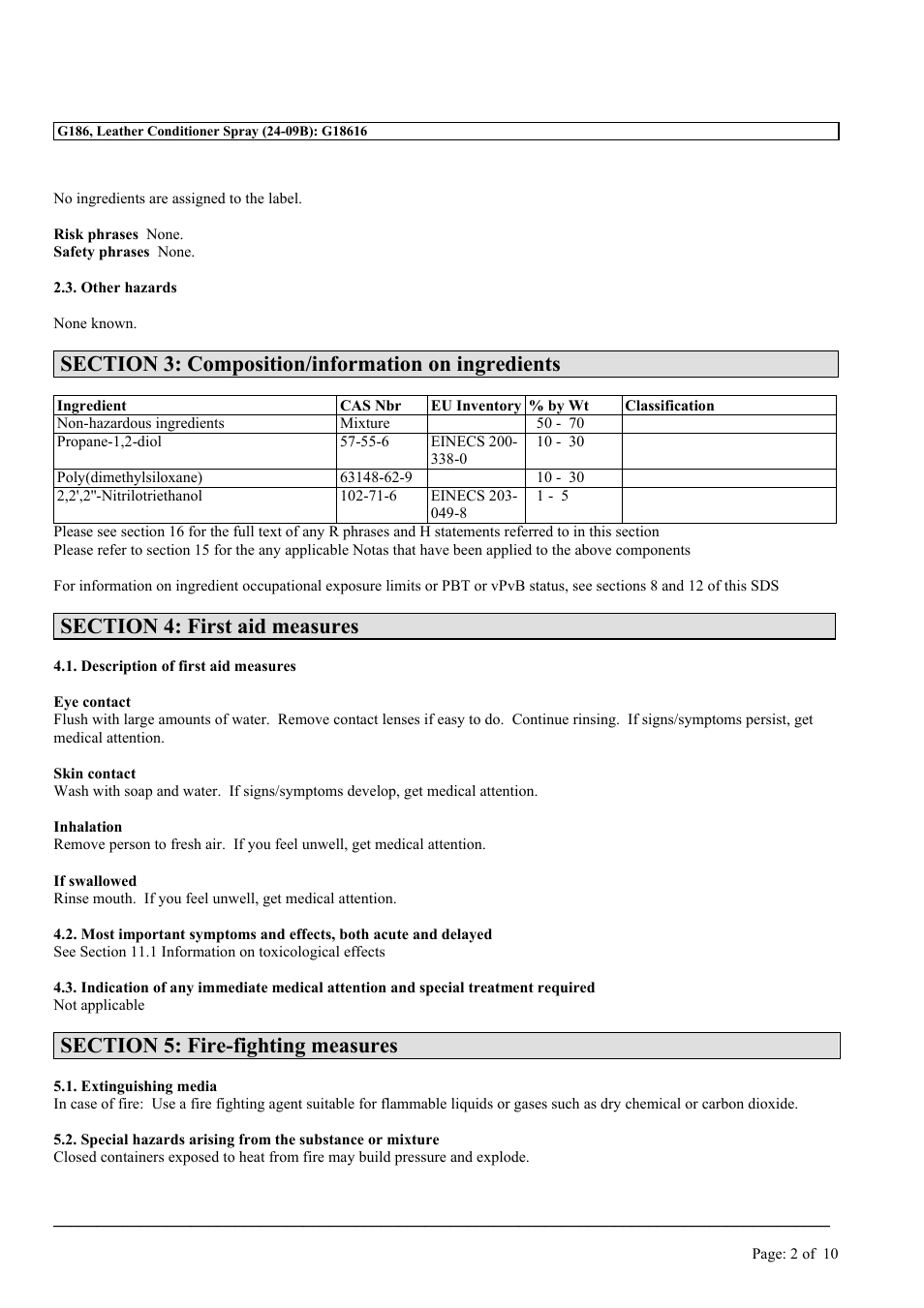 MEGUIAR'S G186 User Manual | Page 2 / 10