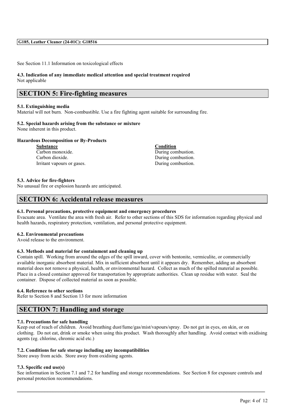 MEGUIAR'S D185 User Manual | Page 4 / 12