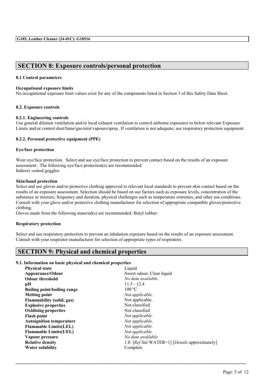 MEGUIAR'S D185 User Manual | Page 5 / 12