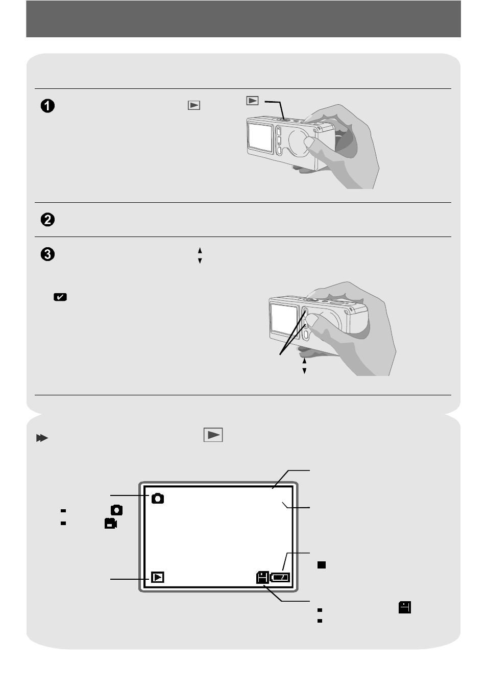 Playingyourimagesonthelcdatonce, Viewingpicturesandmovies, Viewing pictures and movies | Playing your images on the lcd at once, The lcd display under mode | AIPTEK POCKETCAMX User Manual | Page 14 / 37