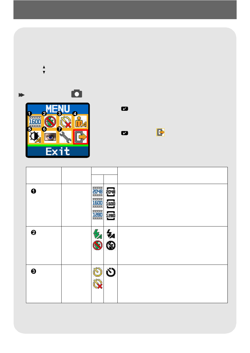 Advancedoperationandsettings, Usingthemenubutton, Using the menu button | Advanced operation and settings | AIPTEK POCKETCAMX User Manual | Page 16 / 37