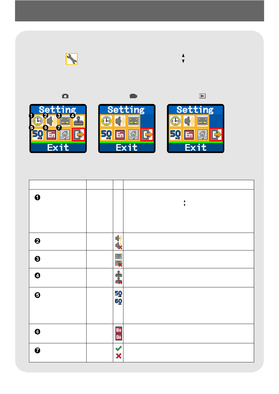 Configuringsettings, Configuring settings | AIPTEK POCKETCAMX User Manual | Page 19 / 37