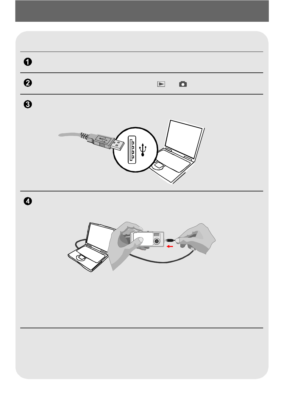 Connectingyourcameratoyourcomputer, Connecting your camera to your computer | AIPTEK POCKETCAMX User Manual | Page 23 / 37