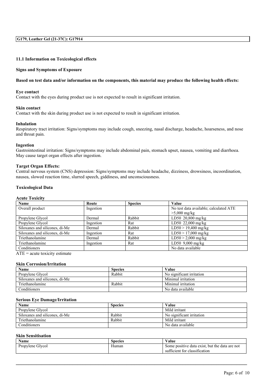 MEGUIAR'S G179 User Manual | Page 6 / 10