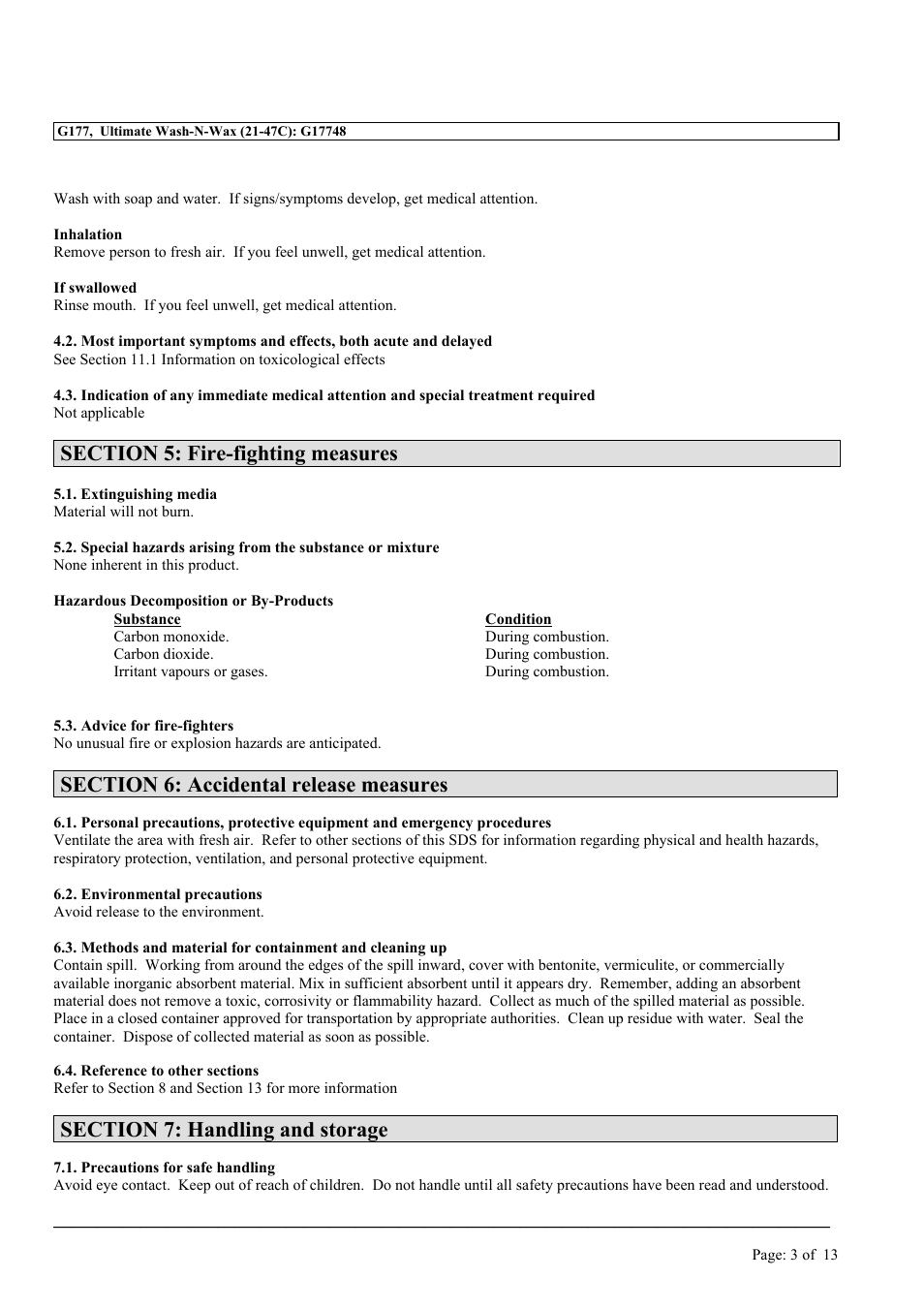 MEGUIAR'S G177 User Manual | Page 3 / 13