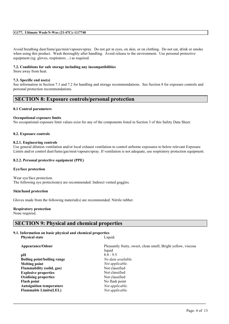 MEGUIAR'S G177 User Manual | Page 4 / 13