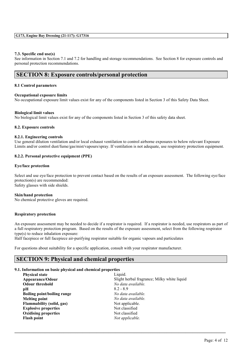 MEGUIAR'S G173 User Manual | Page 4 / 12