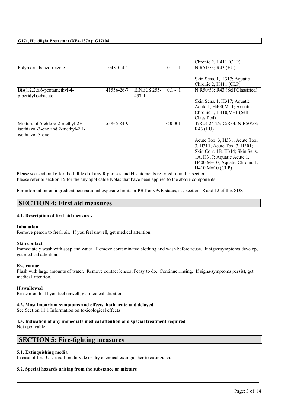 MEGUIAR'S G171 User Manual | Page 3 / 14