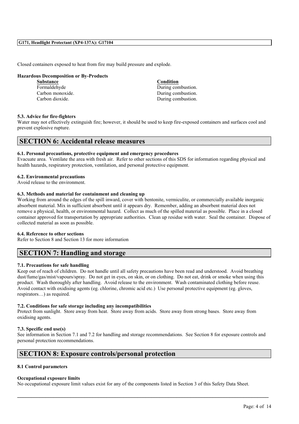 MEGUIAR'S G171 User Manual | Page 4 / 14