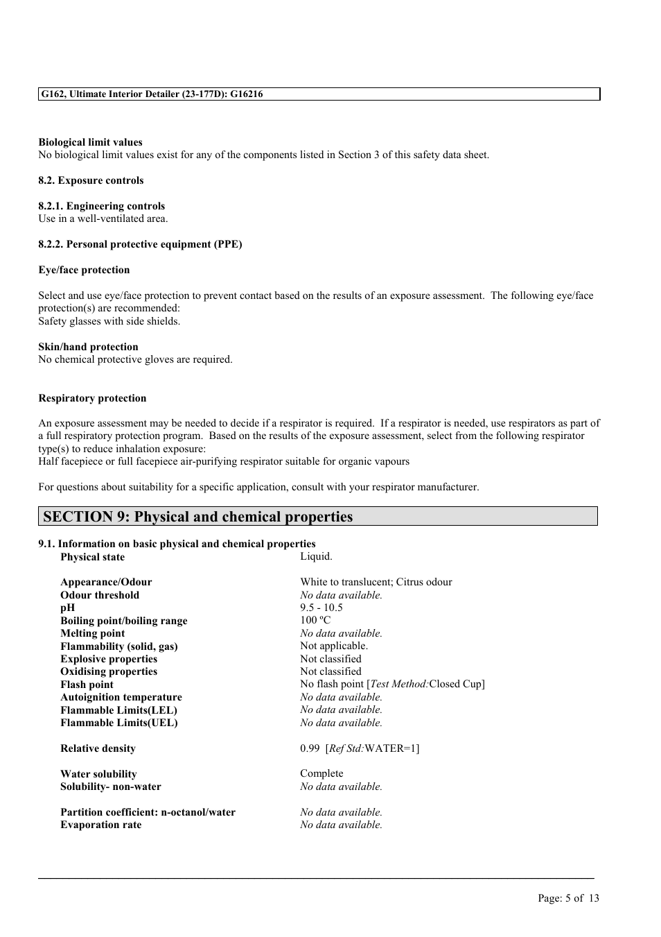 MEGUIAR'S G162 User Manual | Page 5 / 13