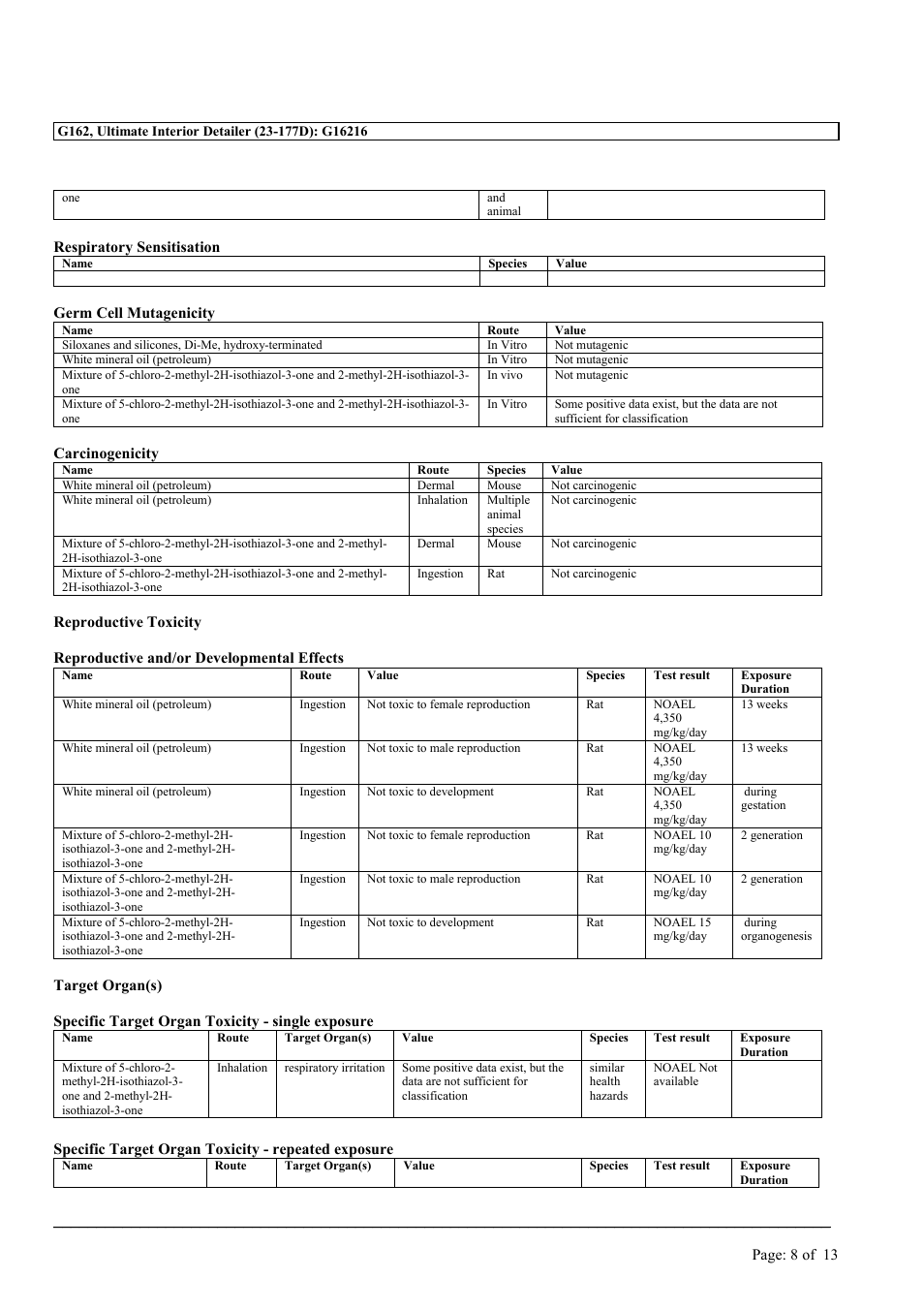 MEGUIAR'S G162 User Manual | Page 8 / 13