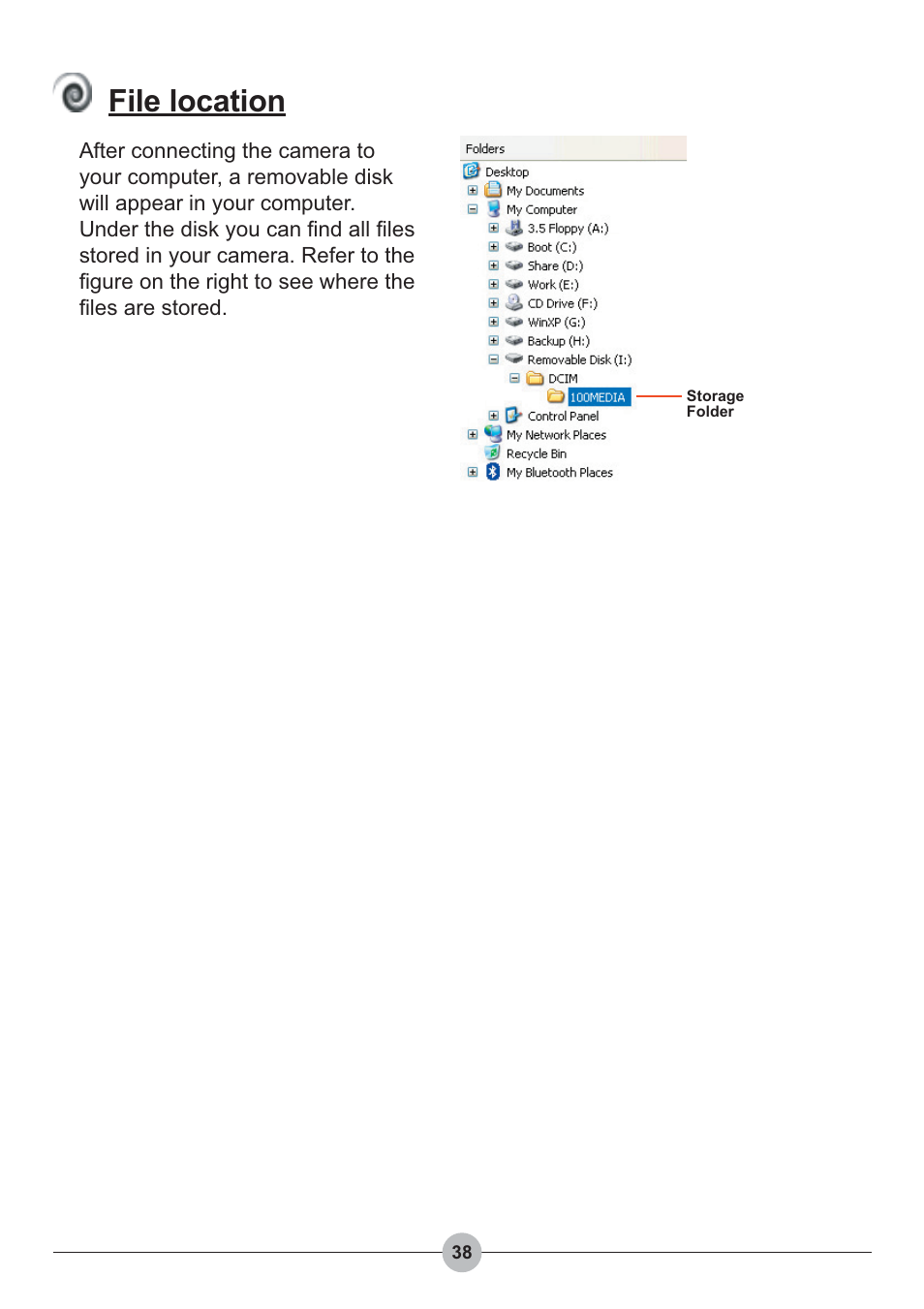 File location | AIPTEK Pocket DV 4100 User Manual | Page 39 / 44