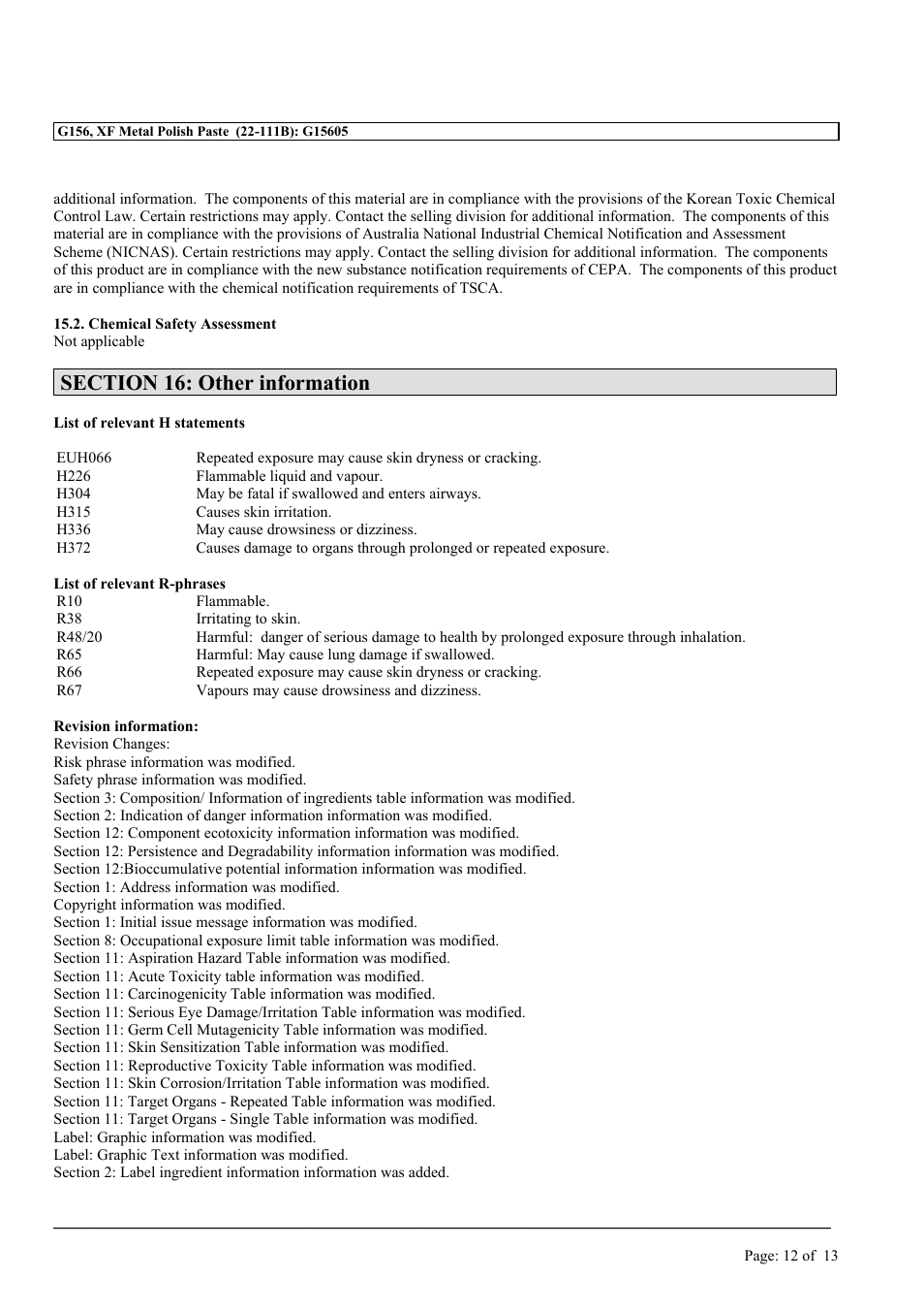 MEGUIAR'S G156 User Manual | Page 12 / 13