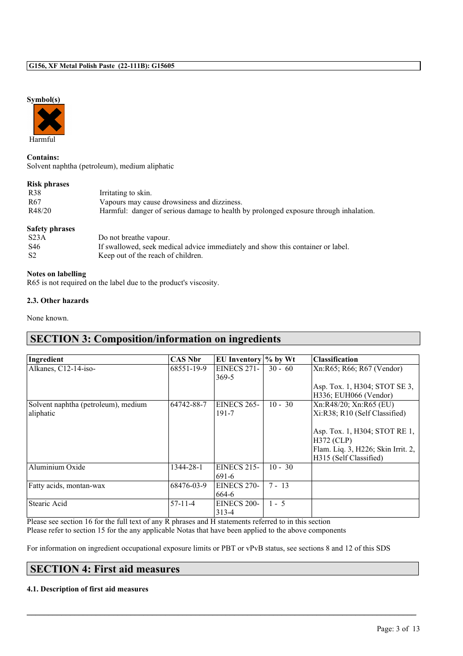 MEGUIAR'S G156 User Manual | Page 3 / 13
