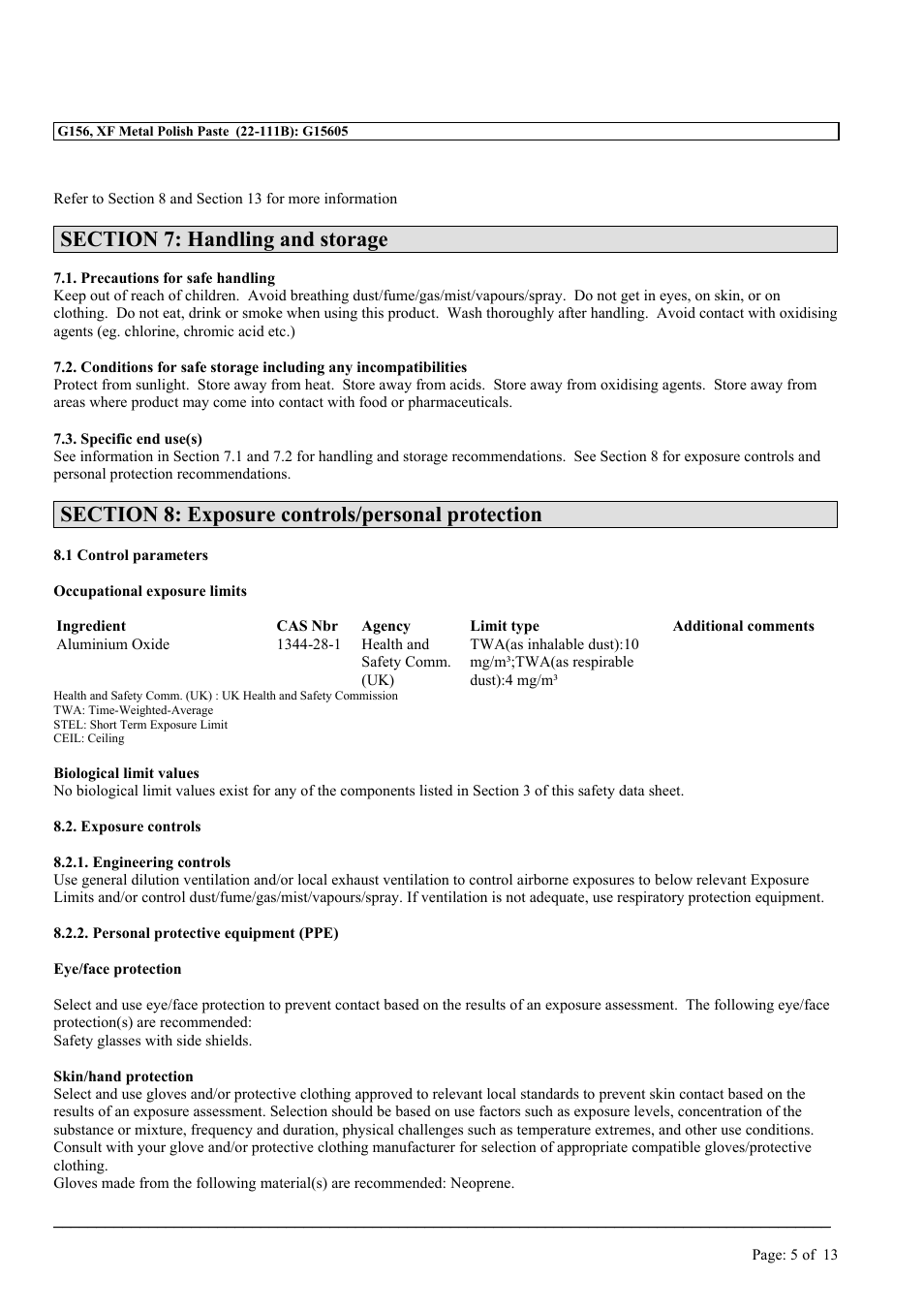 MEGUIAR'S G156 User Manual | Page 5 / 13
