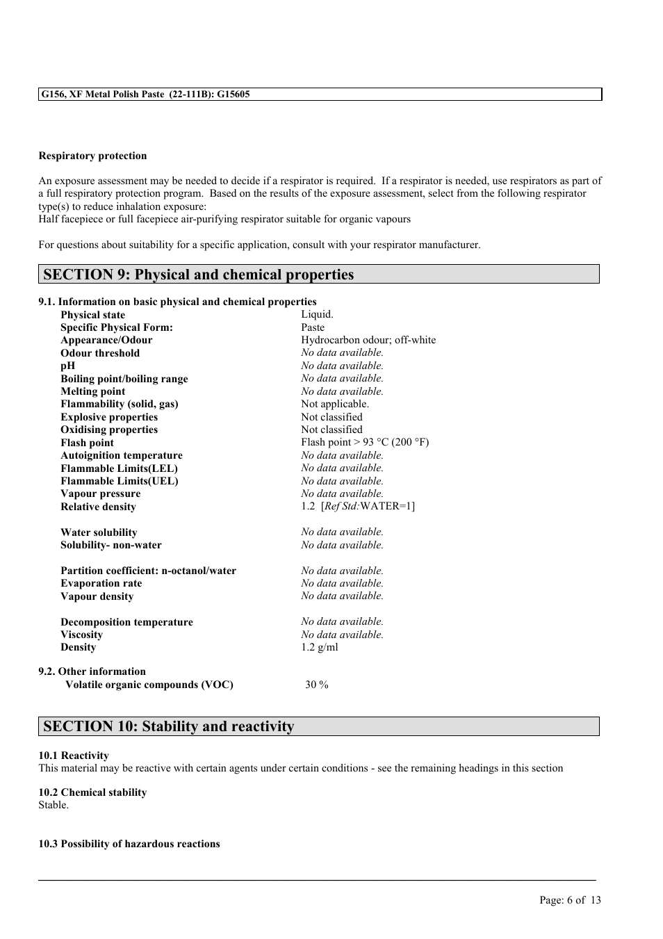 MEGUIAR'S G156 User Manual | Page 6 / 13