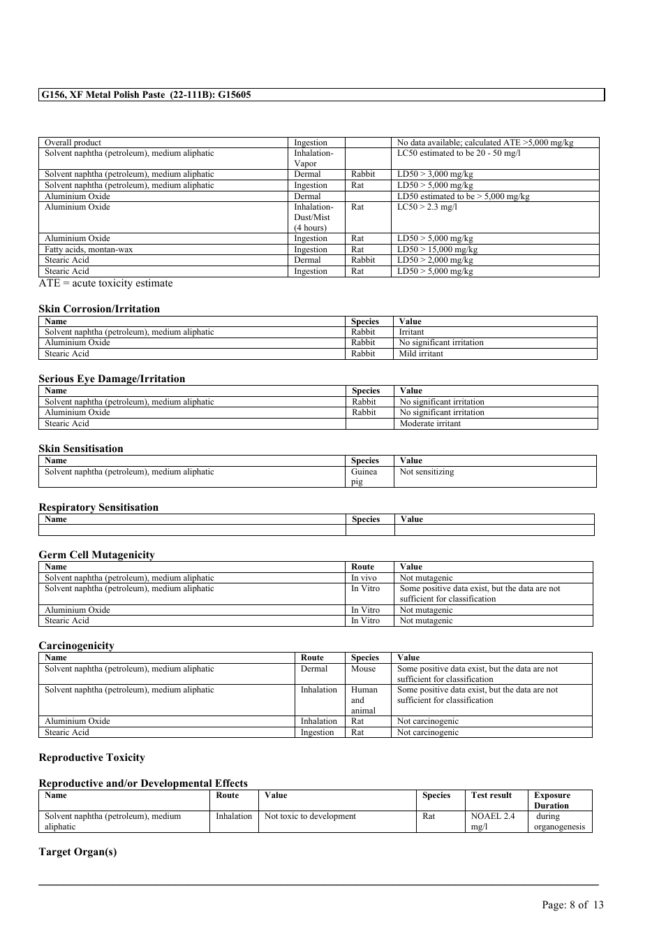 MEGUIAR'S G156 User Manual | Page 8 / 13