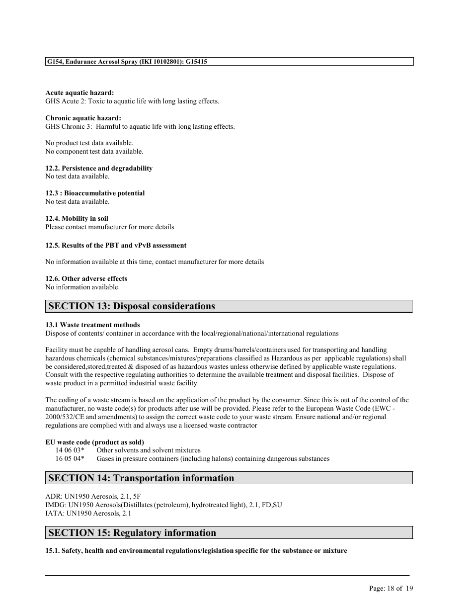 MEGUIAR'S G154 User Manual | Page 18 / 19