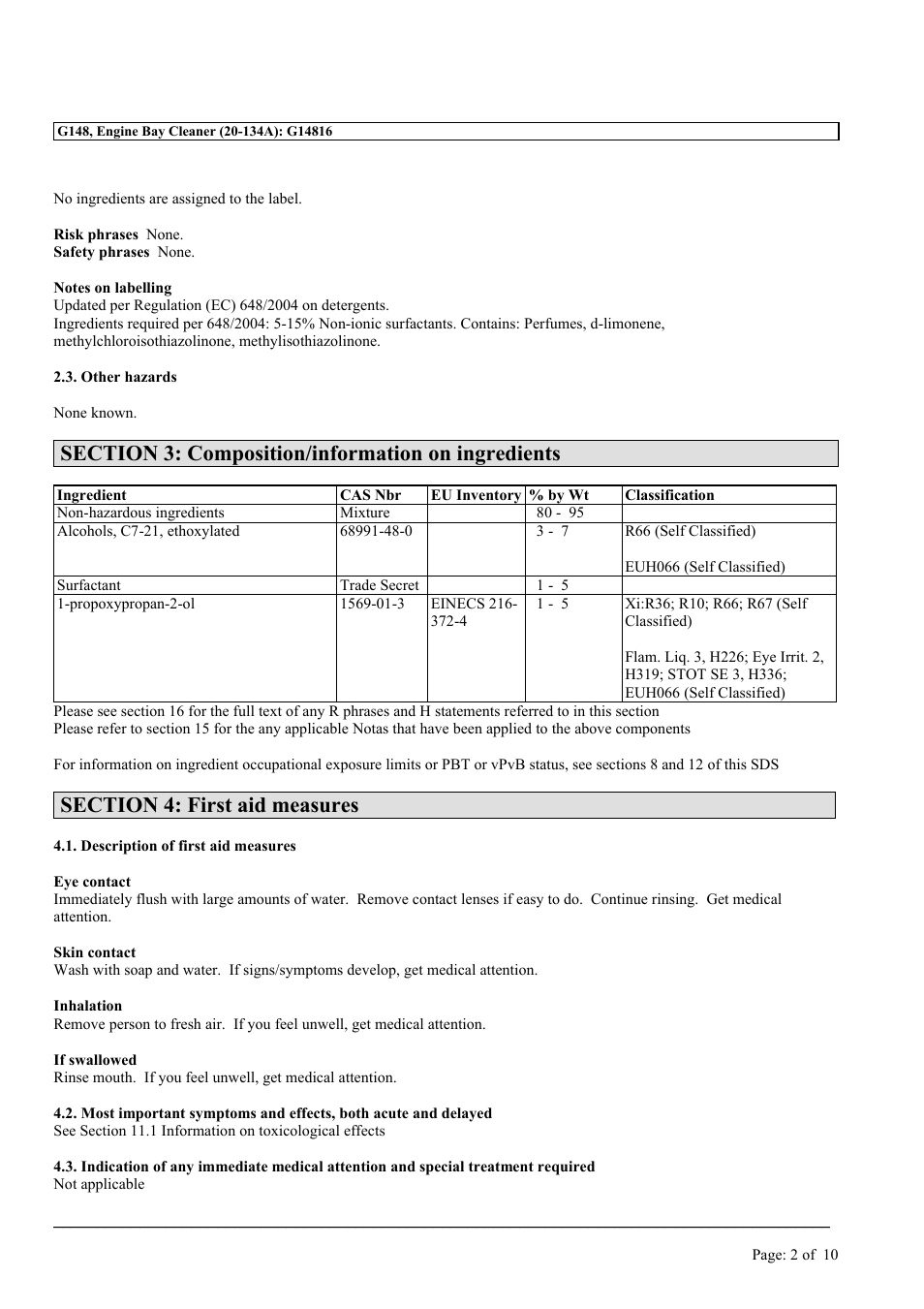 MEGUIAR'S G148 User Manual | Page 2 / 10