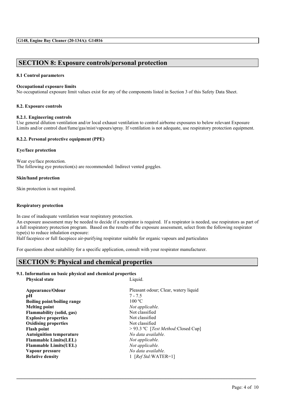 MEGUIAR'S G148 User Manual | Page 4 / 10