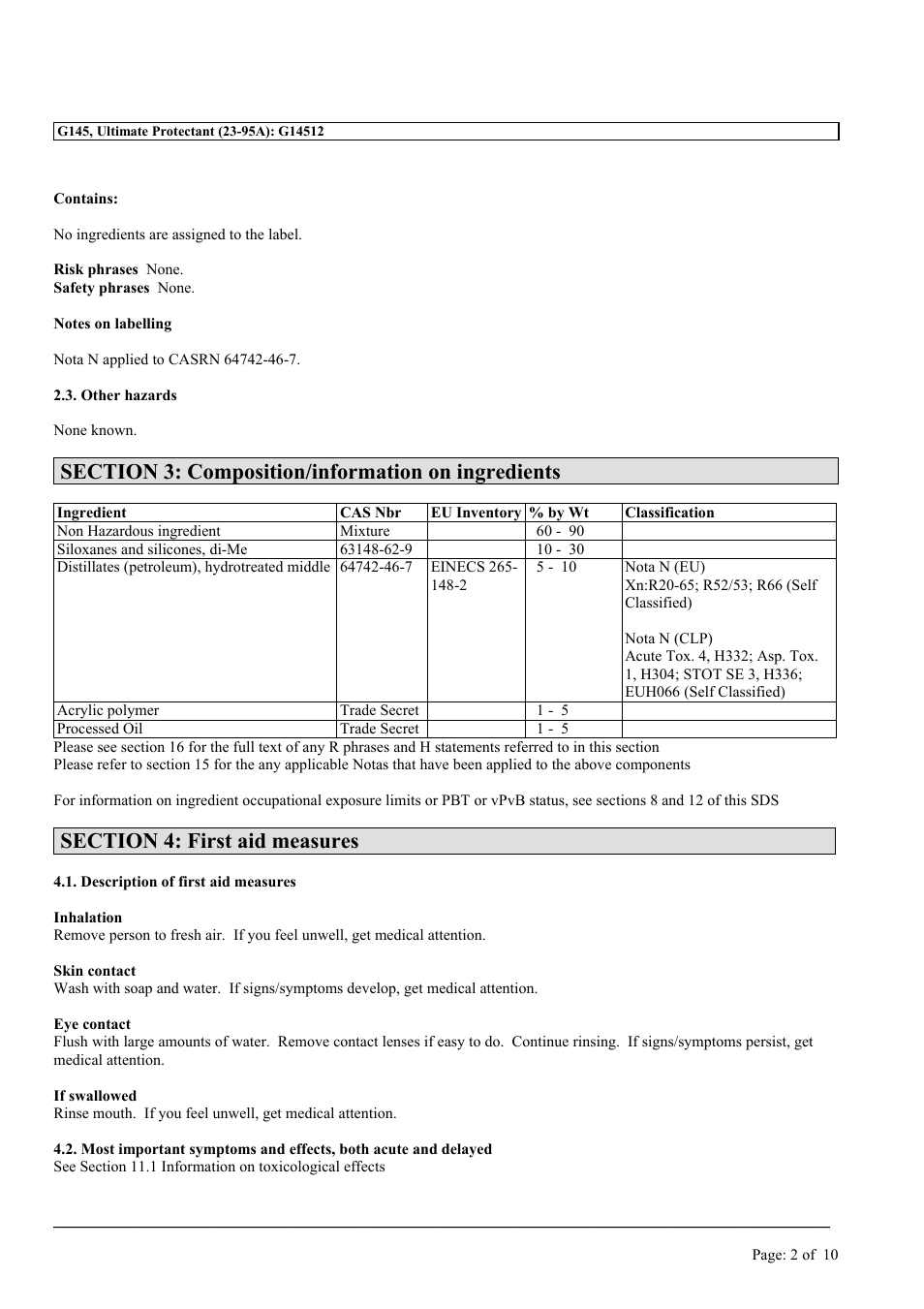 MEGUIAR'S G145 User Manual | Page 2 / 10