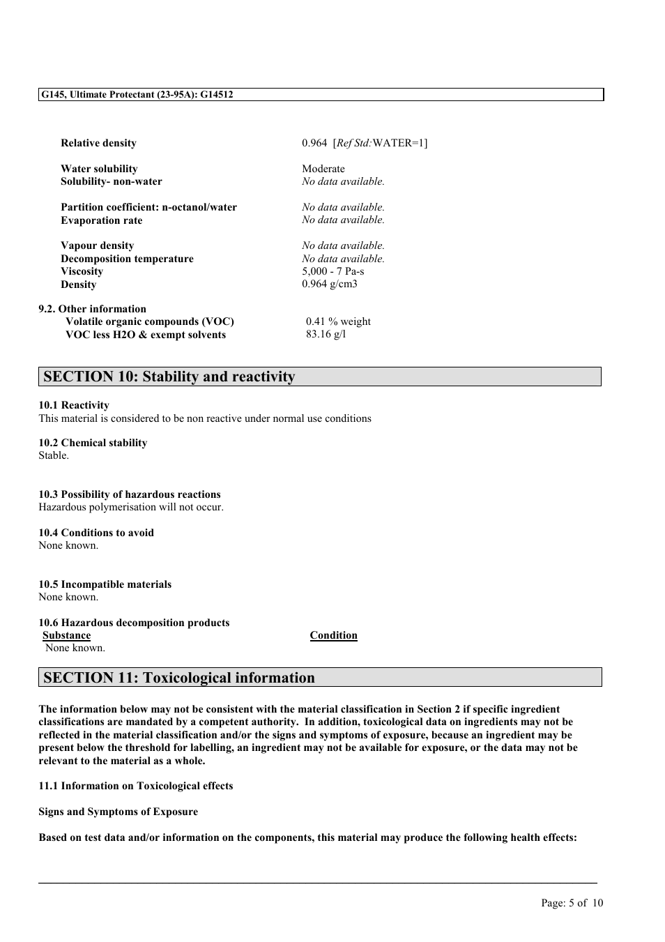 MEGUIAR'S G145 User Manual | Page 5 / 10