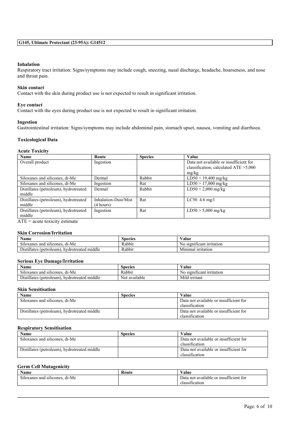 MEGUIAR'S G145 User Manual | Page 6 / 10