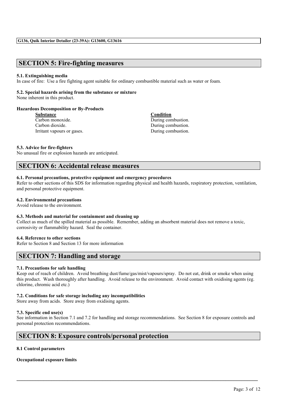 MEGUIAR'S G136 User Manual | Page 3 / 12