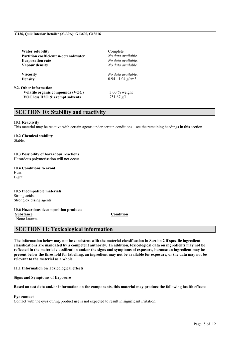 MEGUIAR'S G136 User Manual | Page 5 / 12