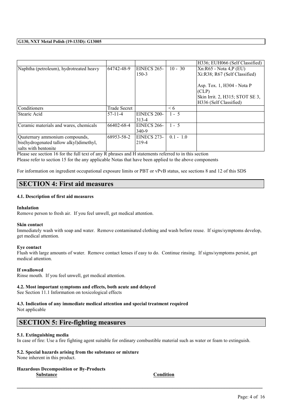 MEGUIAR'S G130 User Manual | Page 4 / 16