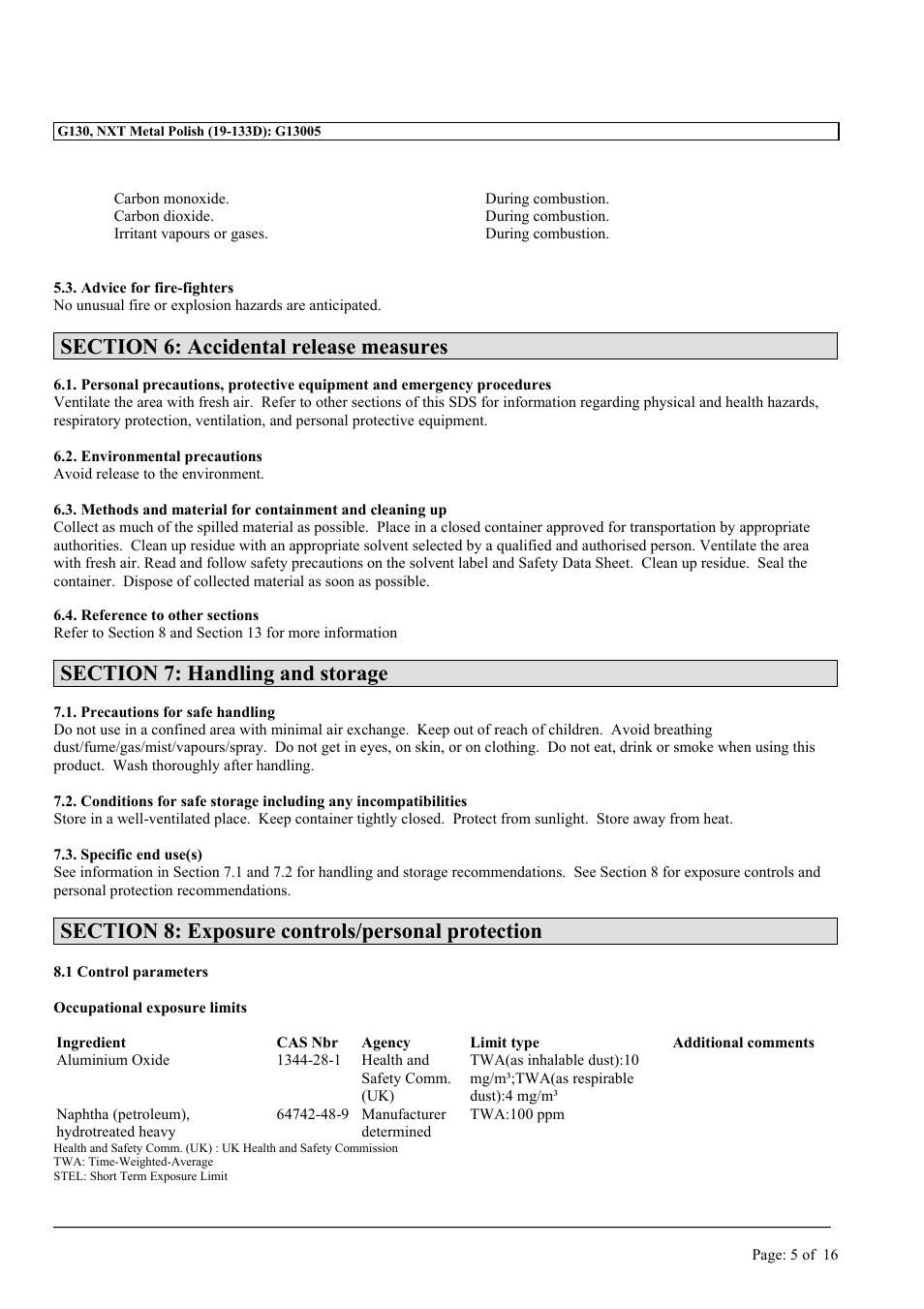 MEGUIAR'S G130 User Manual | Page 5 / 16