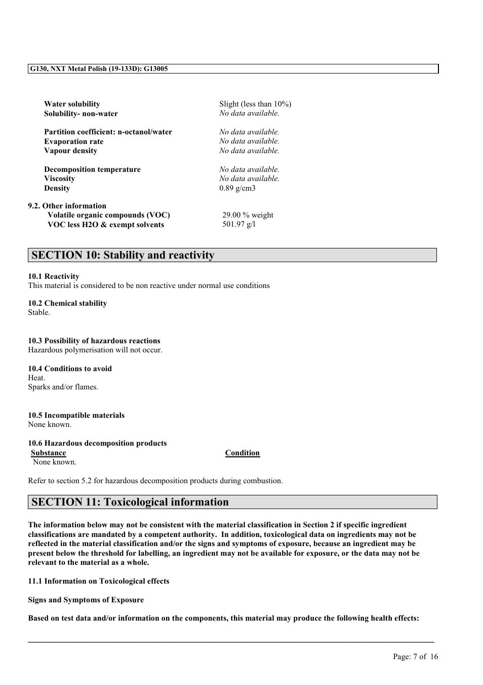 MEGUIAR'S G130 User Manual | Page 7 / 16