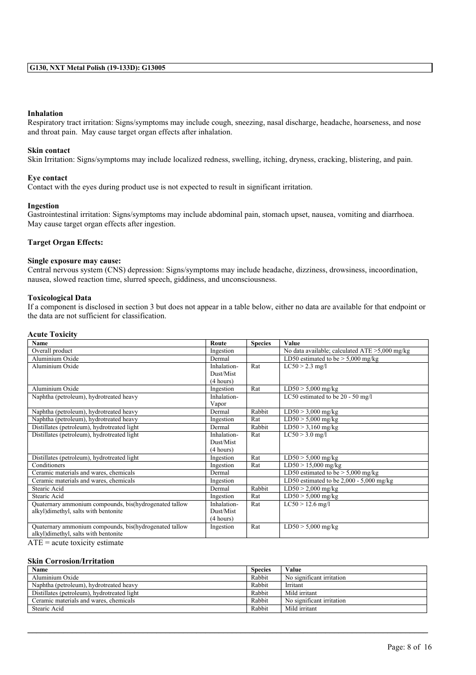 MEGUIAR'S G130 User Manual | Page 8 / 16