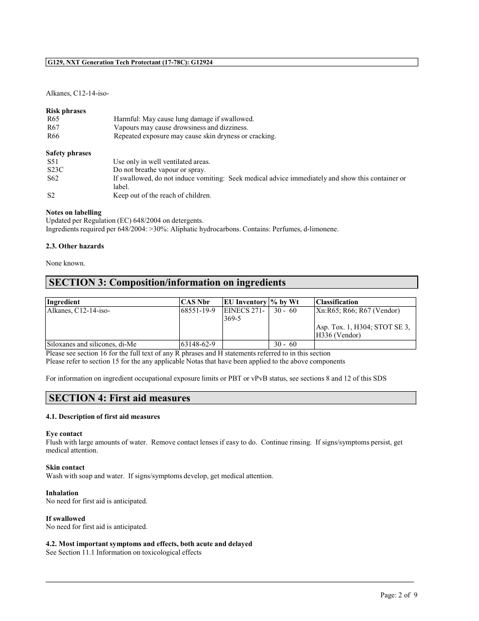 MEGUIAR'S G129 User Manual | Page 2 / 9