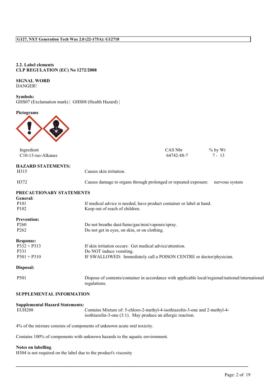 MEGUIAR'S G127 User Manual | Page 2 / 19