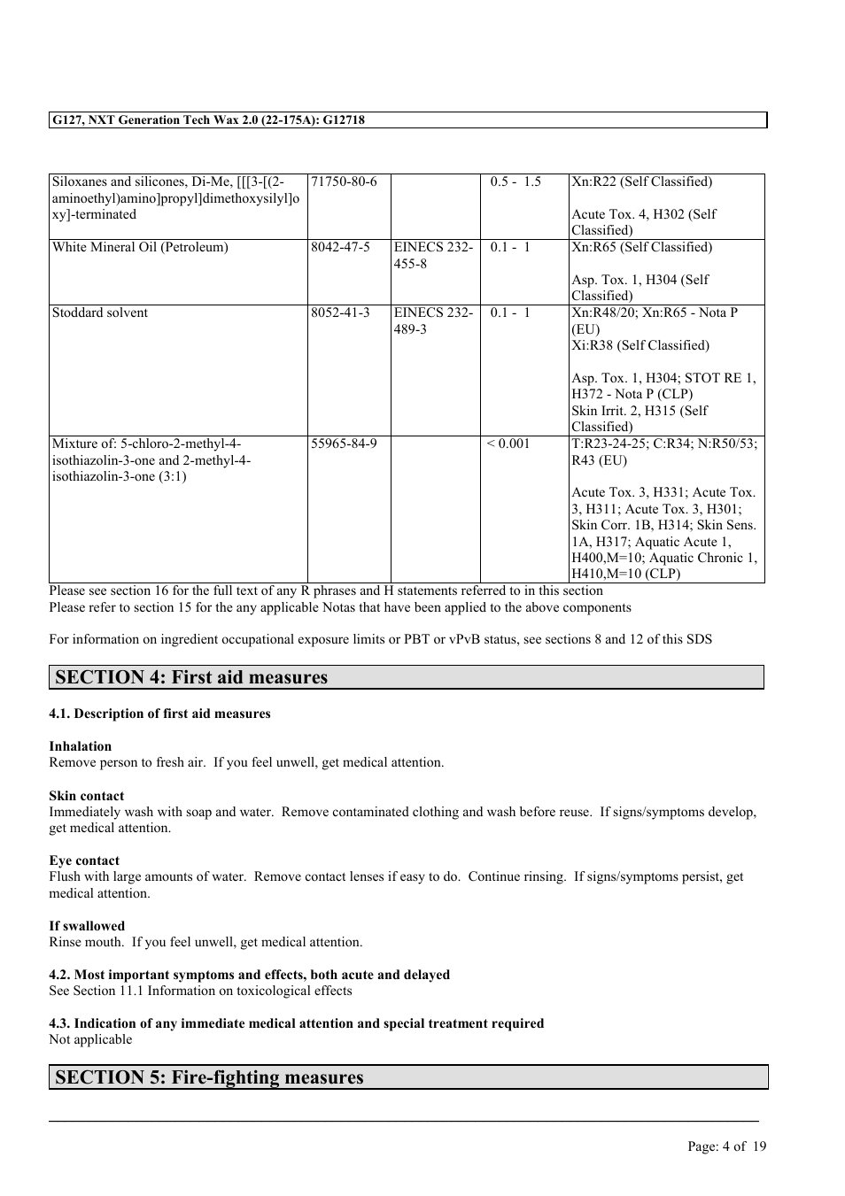 MEGUIAR'S G127 User Manual | Page 4 / 19