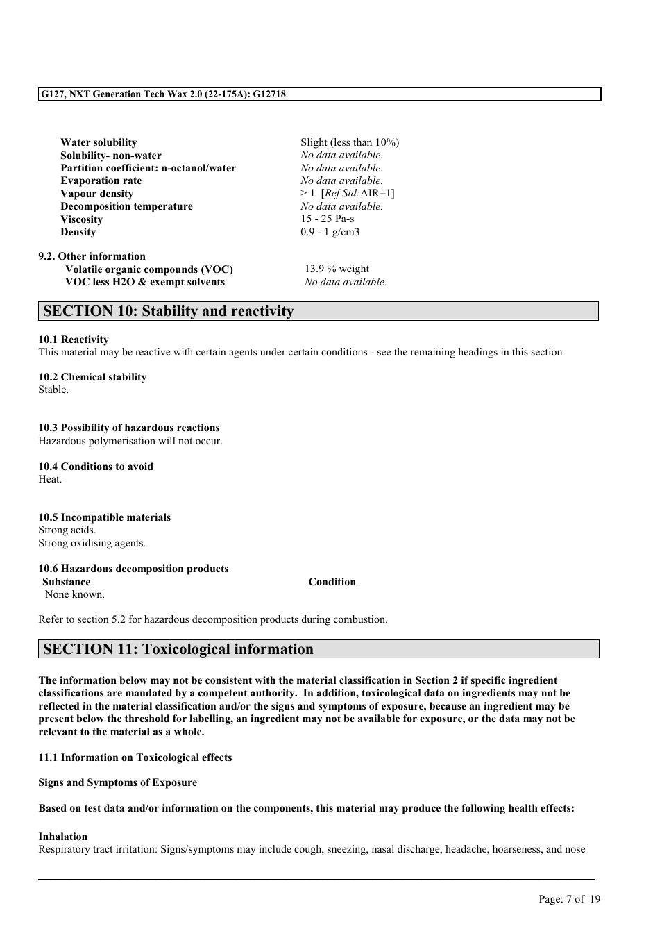 MEGUIAR'S G127 User Manual | Page 7 / 19