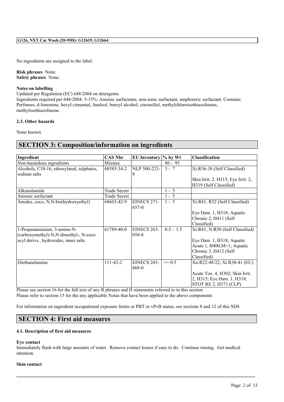 MEGUIAR'S G126 User Manual | Page 2 / 13