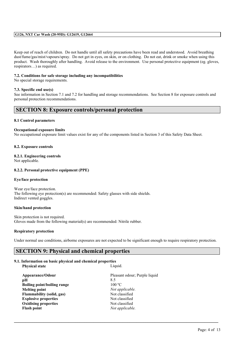 MEGUIAR'S G126 User Manual | Page 4 / 13